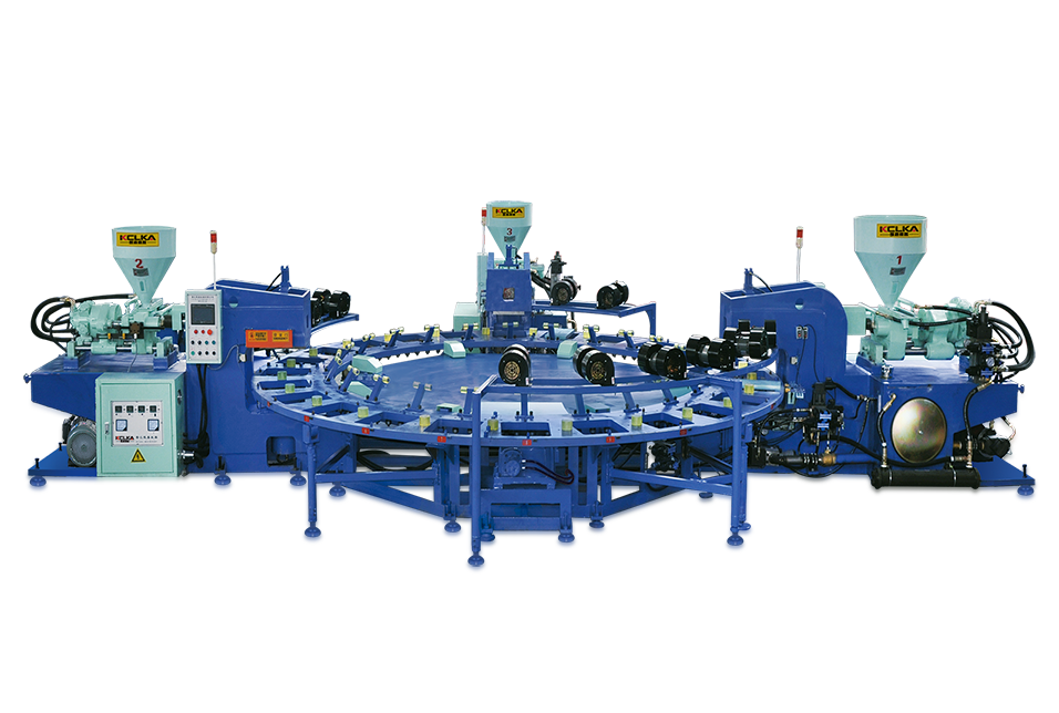 全自動TPR三色鞋底注射成型機