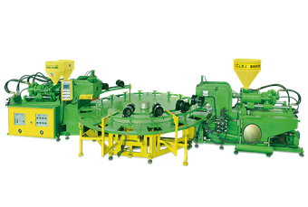 EK75-5P 全自動EVA雙色/三色冷胚射出圓盤機