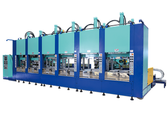 EK55-6E2 全自動雙色EVA射出發(fā)泡成型機（下倒上射）